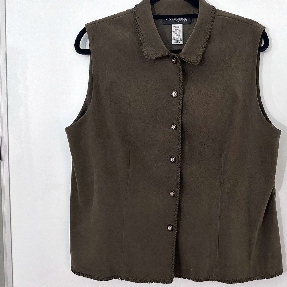 PETITE GREEN VEST